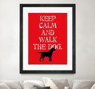 Keep Calm (Labrador) by Ginger Oliphant on GIANT ART - red inspirational, animals, novelty, design/type, dogs, humor, illustration