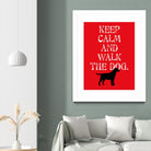 Keep Calm (Labrador) by Ginger Oliphant on GIANT ART - red inspirational, animals, novelty, design/type, dogs, humor, illustration