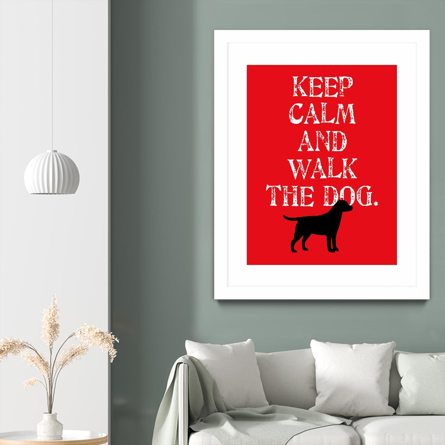 Keep Calm (Labrador) by Ginger Oliphant on GIANT ART - red inspirational, animals, novelty, design/type, dogs, humor, illustration