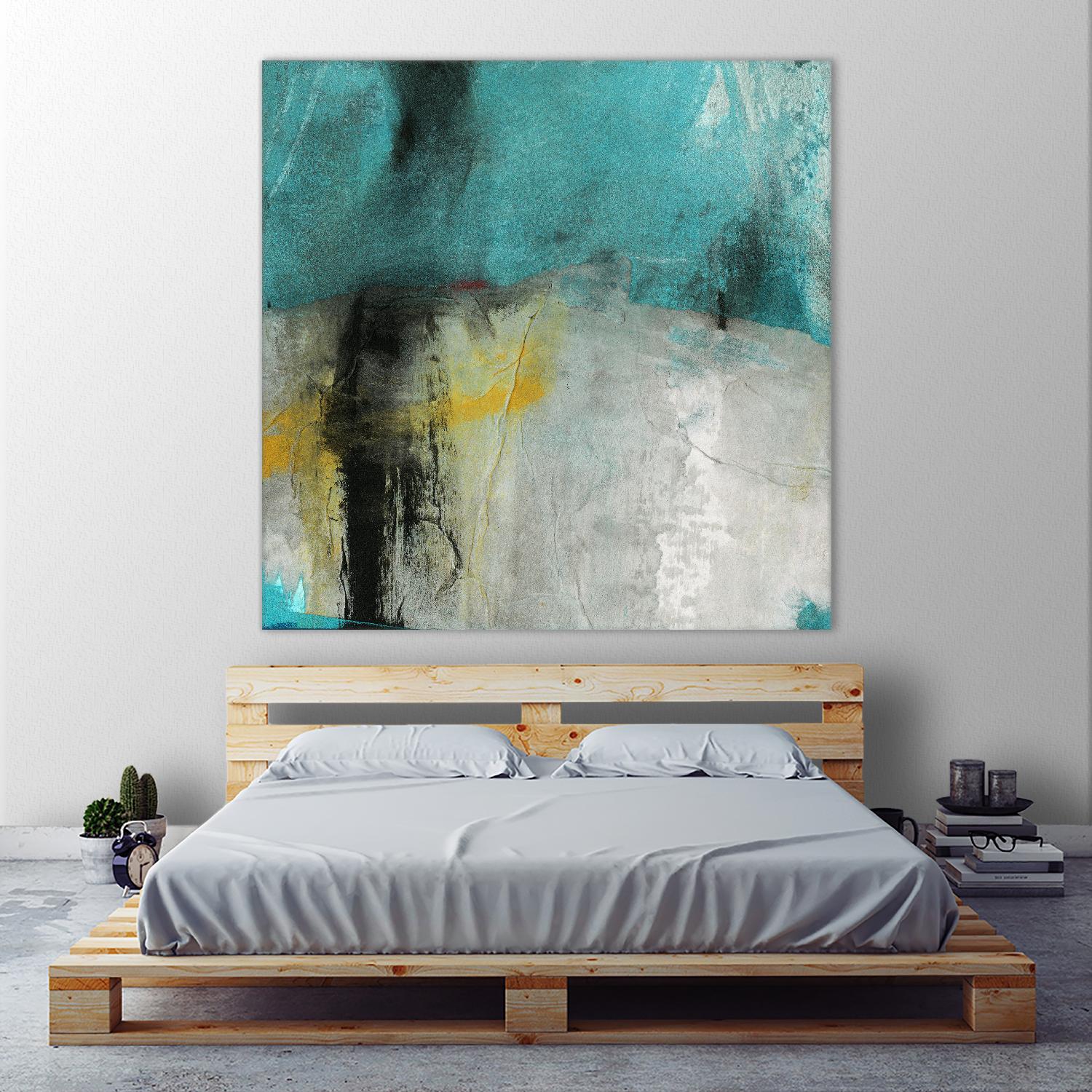 Into the Surf Two by Michelle Oppenheimer on GIANT ART - yellow abstract