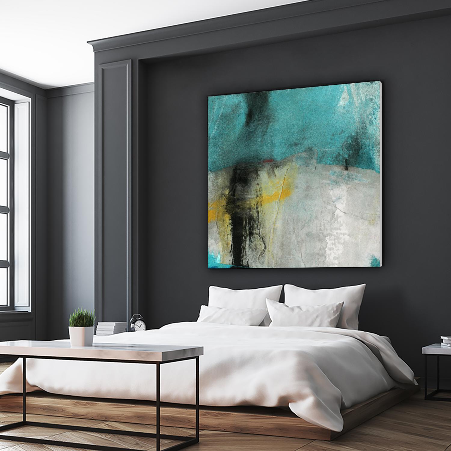 Into the Surf Two by Michelle Oppenheimer on GIANT ART - yellow abstract