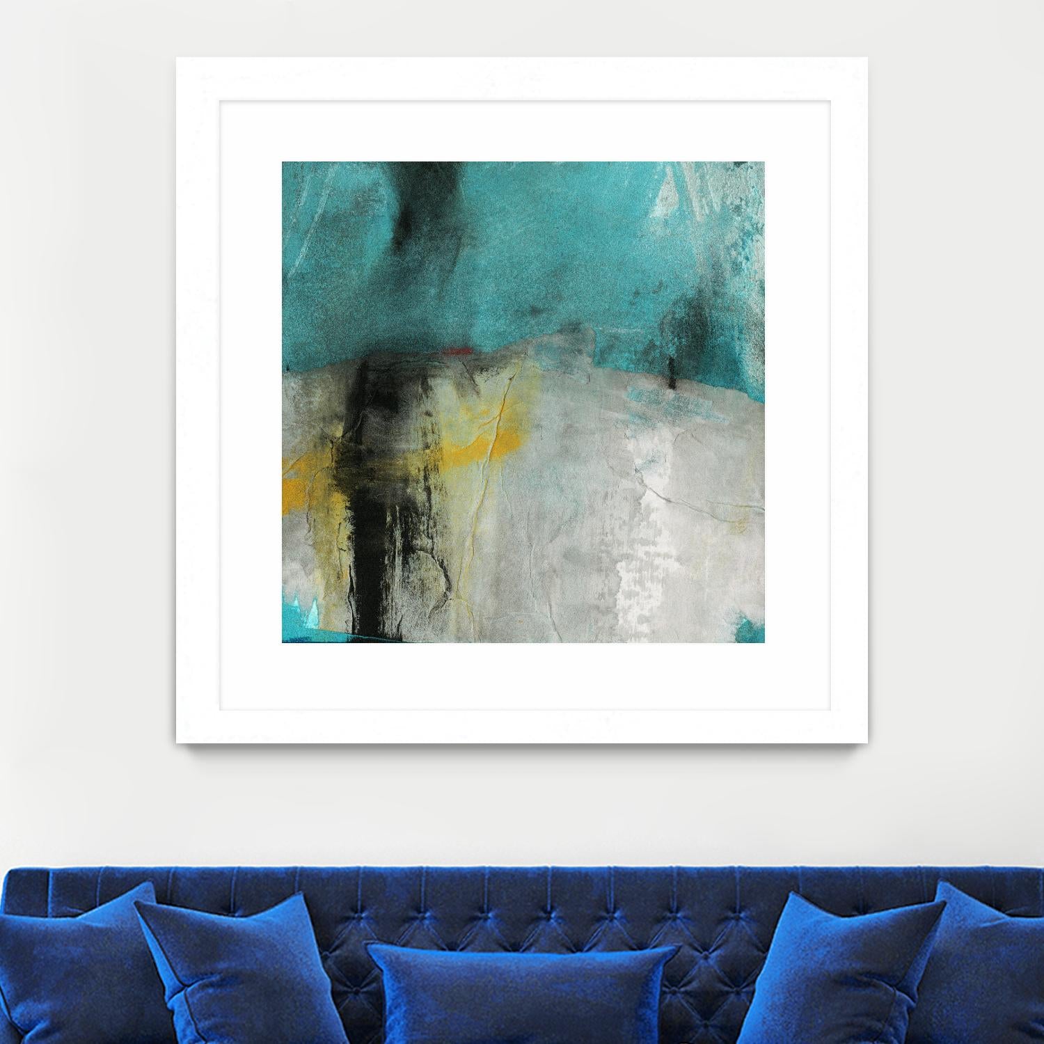 Into the Surf Two by Michelle Oppenheimer on GIANT ART - yellow abstract