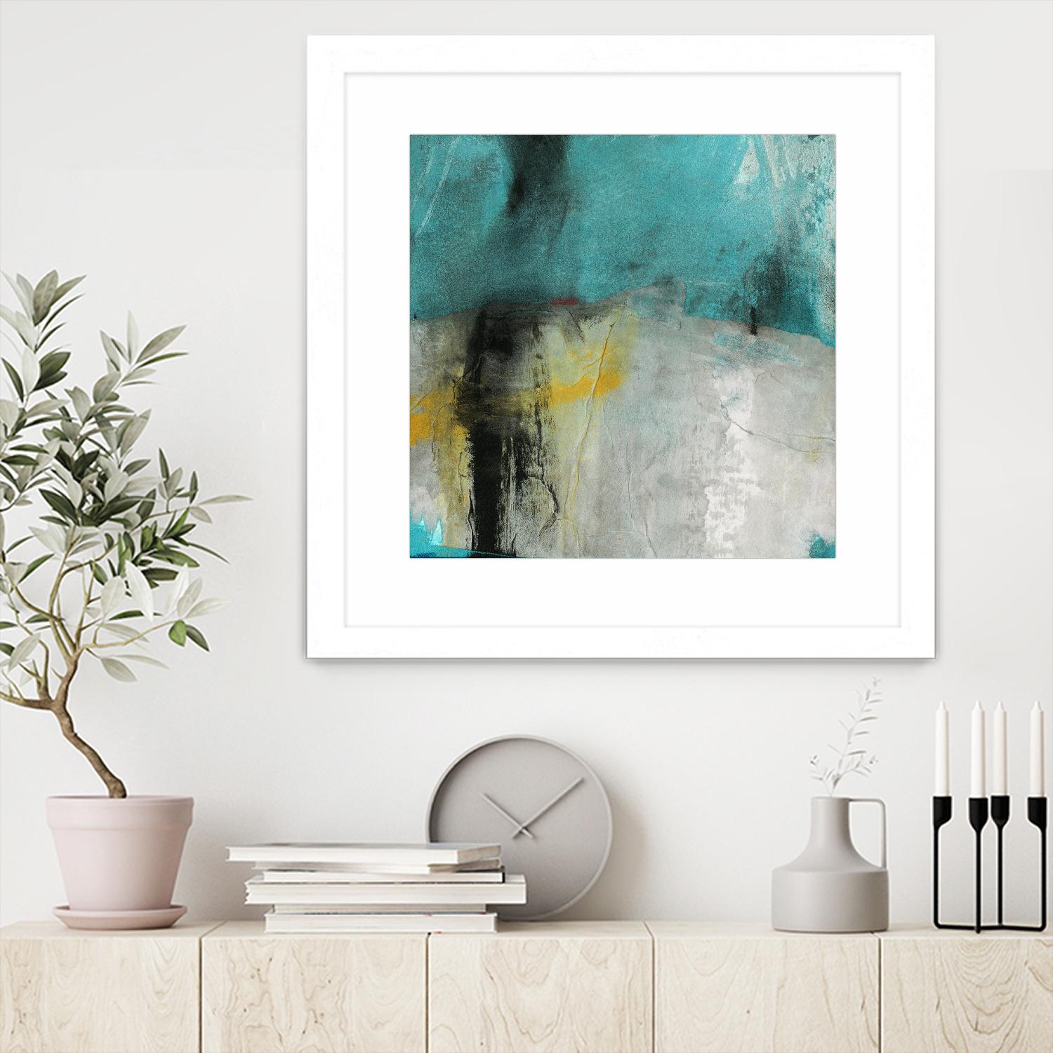 Into the Surf Two by Michelle Oppenheimer on GIANT ART - yellow abstract