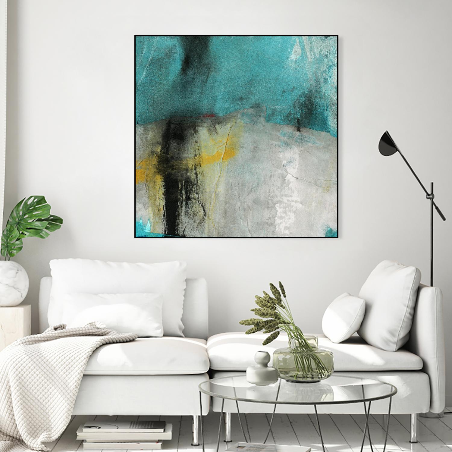 Into the Surf Two by Michelle Oppenheimer on GIANT ART - yellow abstract