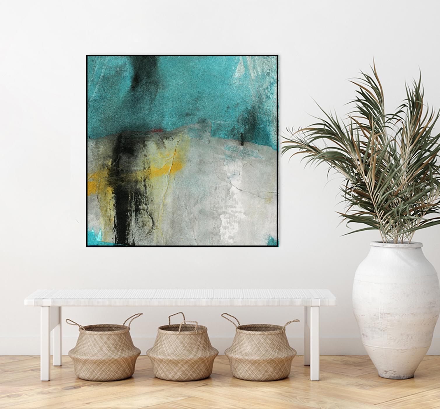 Into the Surf Two by Michelle Oppenheimer on GIANT ART - yellow abstract