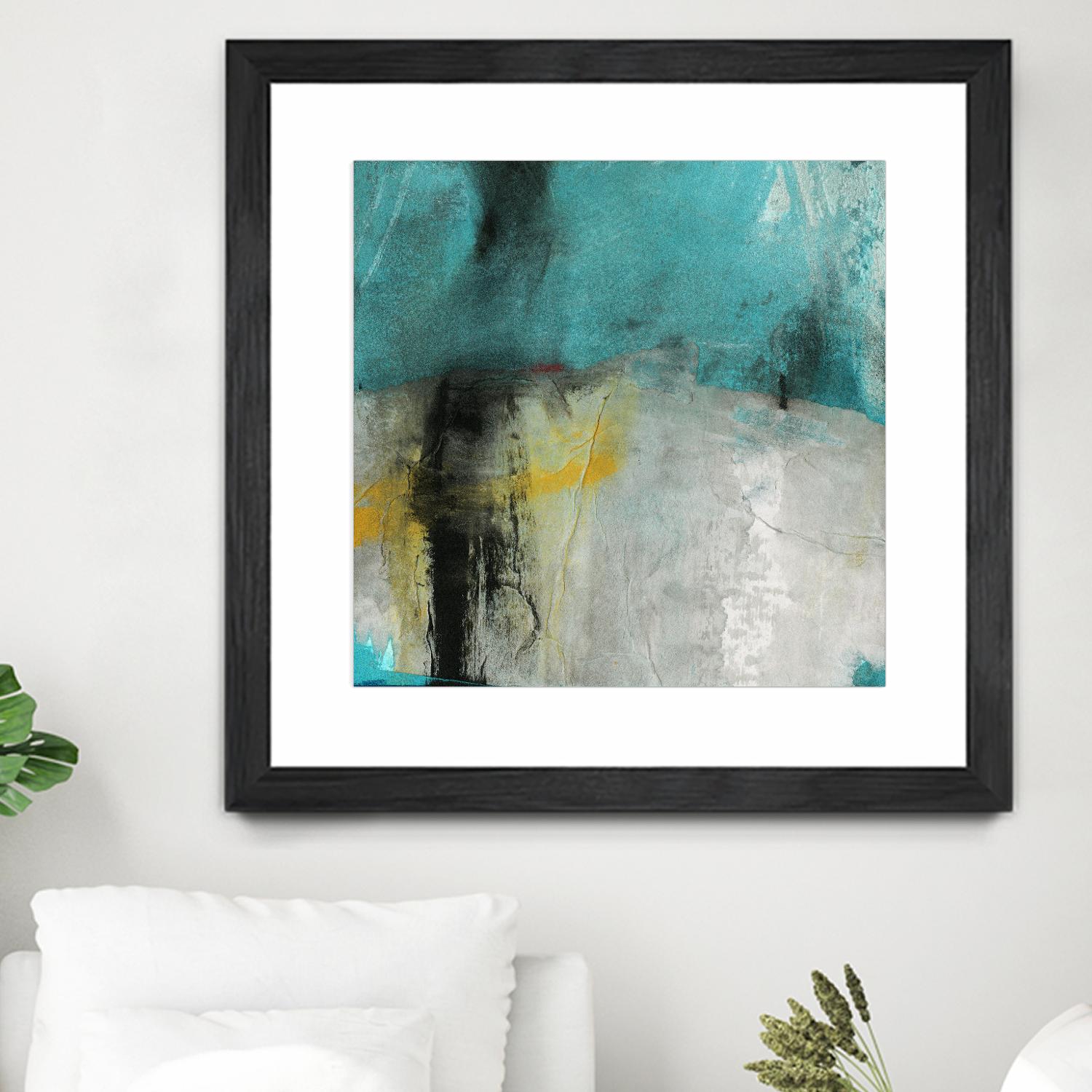 Into the Surf Two by Michelle Oppenheimer on GIANT ART - yellow abstract