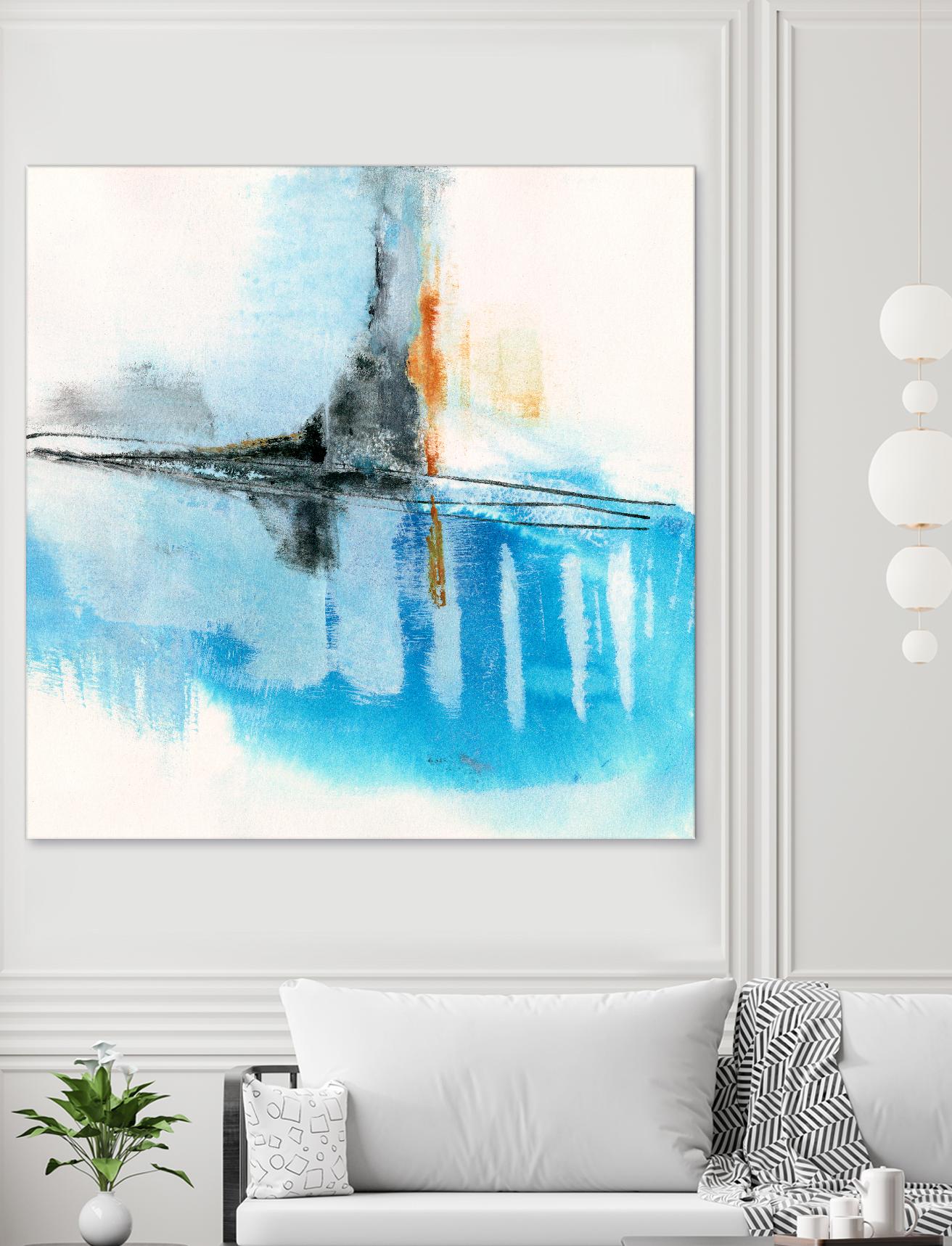 Never Grow Up 2 by Michelle Oppenheimer on GIANT ART - grey abstract