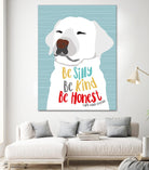 Be Silly, Kind and Honest by Ginger Oliphant on GIANT ART - multicolor animals; inspirational