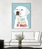 Be Silly, Kind and Honest by Ginger Oliphant on GIANT ART - multicolor animals; inspirational