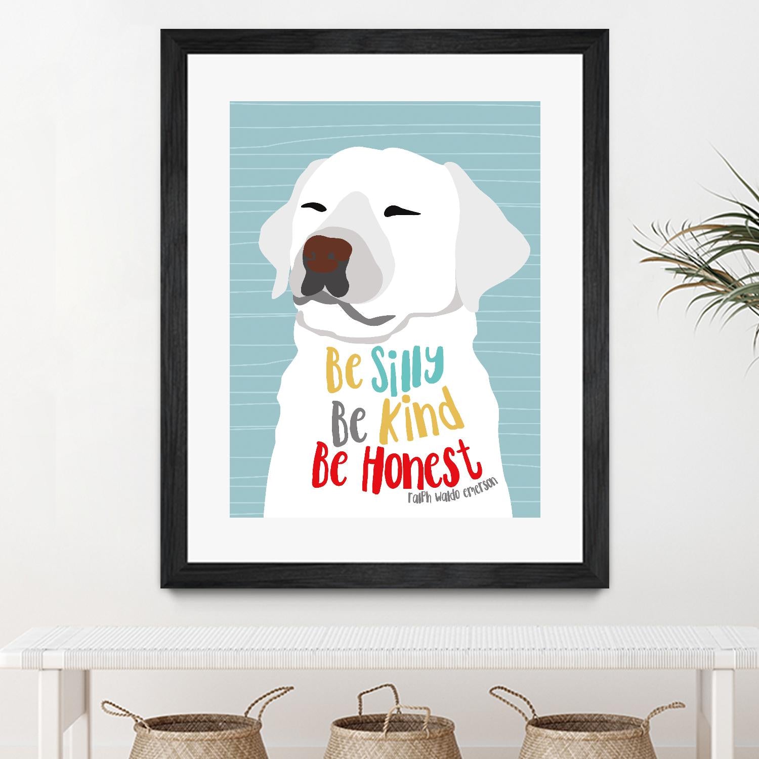 Be Silly, Kind and Honest by Ginger Oliphant on GIANT ART - multicolor animals; inspirational