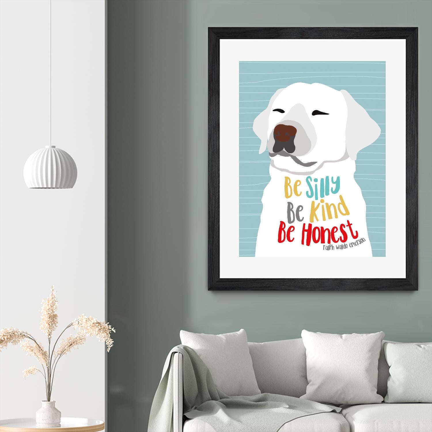 Be Silly, Kind and Honest by Ginger Oliphant on GIANT ART - multicolor animals; inspirational