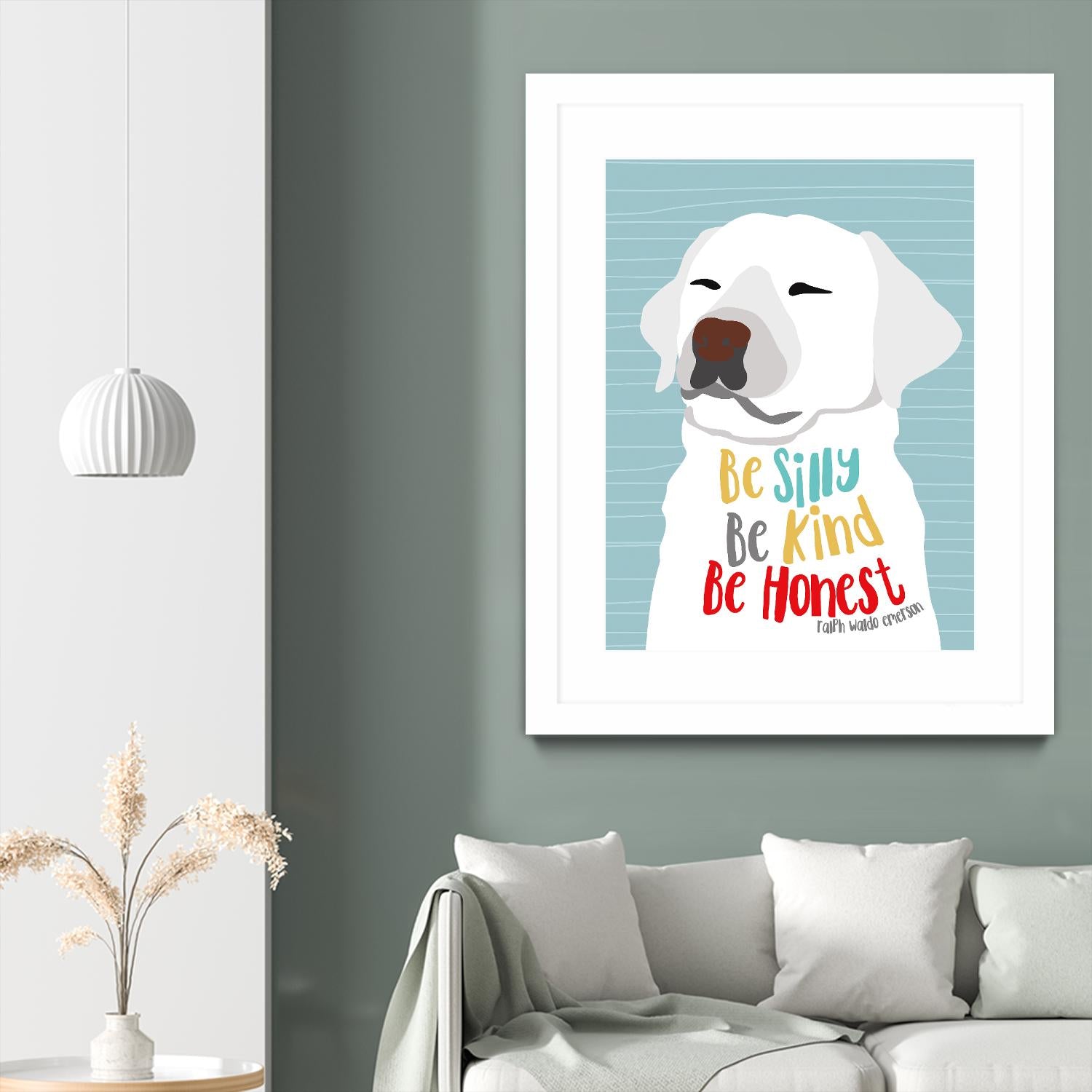 Be Silly, Kind and Honest by Ginger Oliphant on GIANT ART - multicolor animals; inspirational