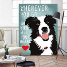 Go with All Your Heart by Ginger Oliphant on GIANT ART - multicolor animals; inspirational