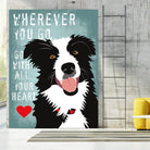 Go with All Your Heart by Ginger Oliphant on GIANT ART - multicolor animals; inspirational