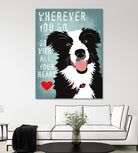 Go with All Your Heart by Ginger Oliphant on GIANT ART - multicolor animals; inspirational