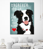 Go with All Your Heart by Ginger Oliphant on GIANT ART - multicolor animals; inspirational