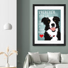 Go with All Your Heart by Ginger Oliphant on GIANT ART - multicolor animals; inspirational