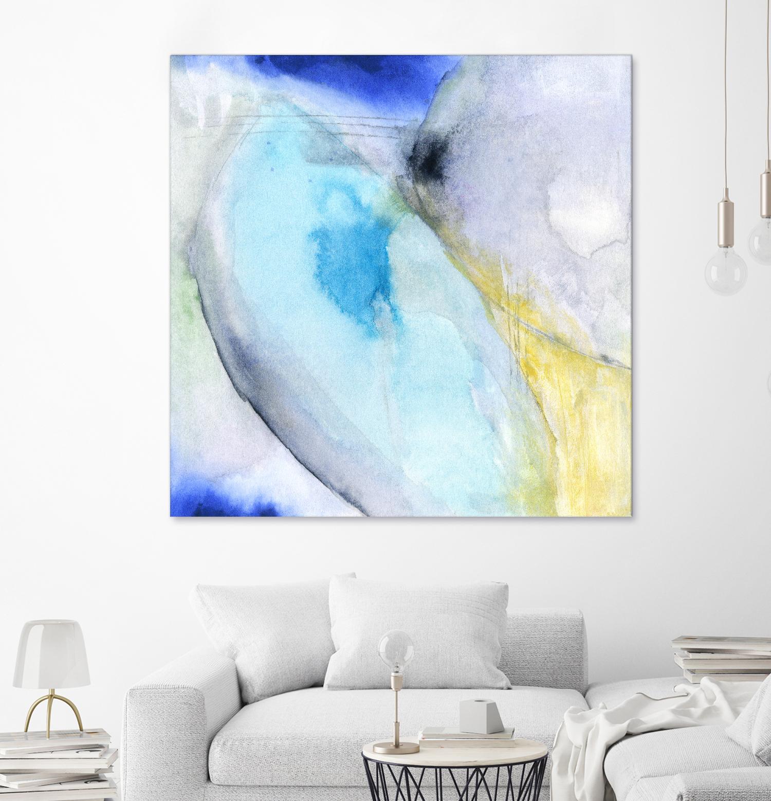 Of the Brighter Cold Moon by Michelle Oppenheimer on GIANT ART - multicolor abstracts; contemporary