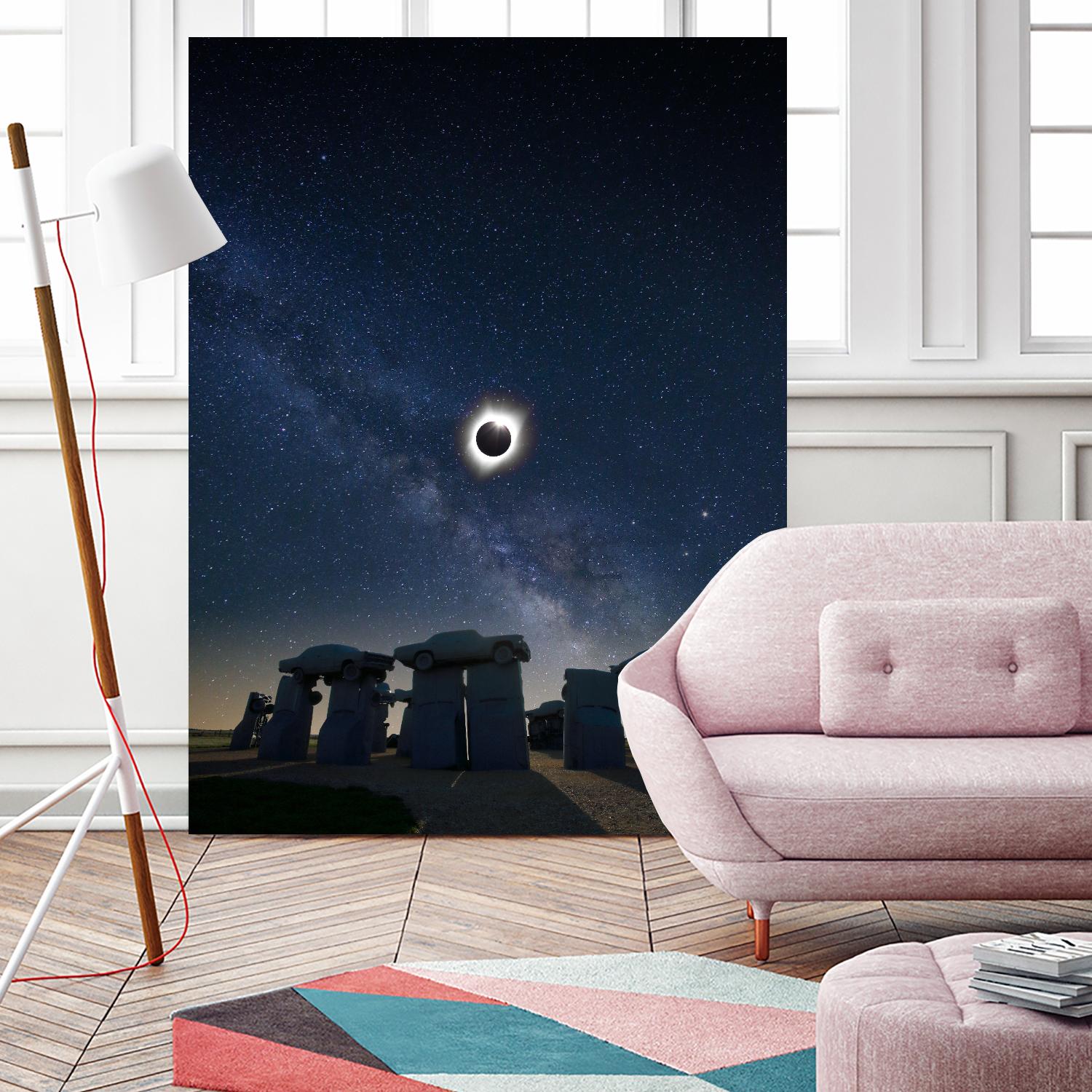 Eclipse at Carhenge by Dale O’Dell on GIANT ART - multicolor photography; landscapes