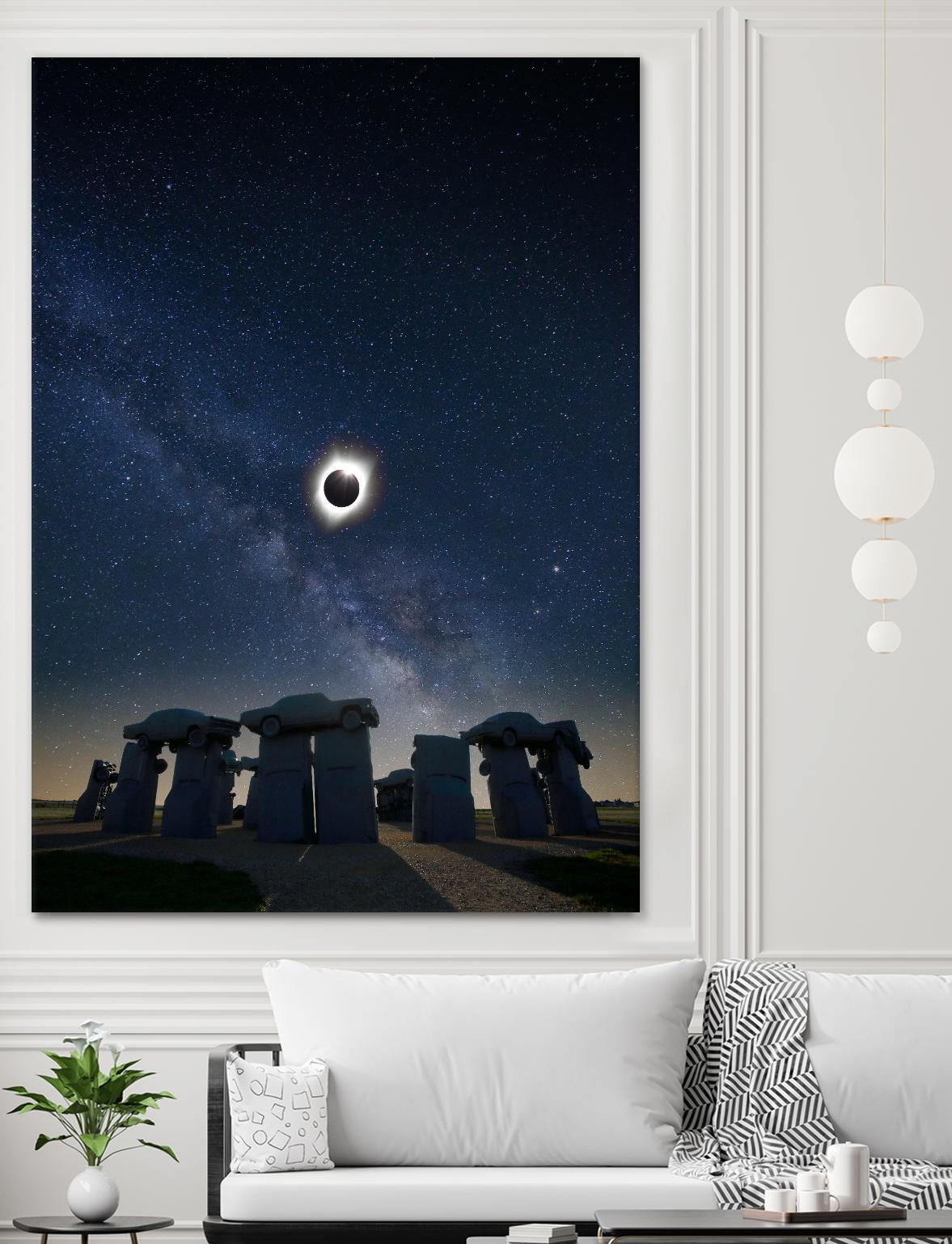 Eclipse at Carhenge by Dale O’Dell on GIANT ART - multicolor photography; landscapes