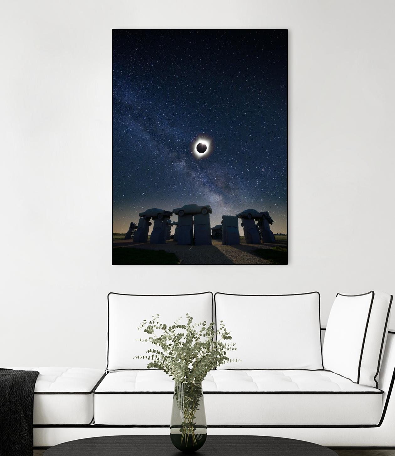Eclipse at Carhenge by Dale O’Dell on GIANT ART - multicolor photography; landscapes