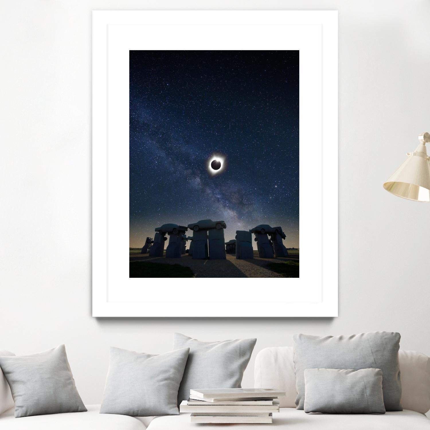 Eclipse at Carhenge by Dale O'Dell on GIANT ART - multicolor photography; landscapes