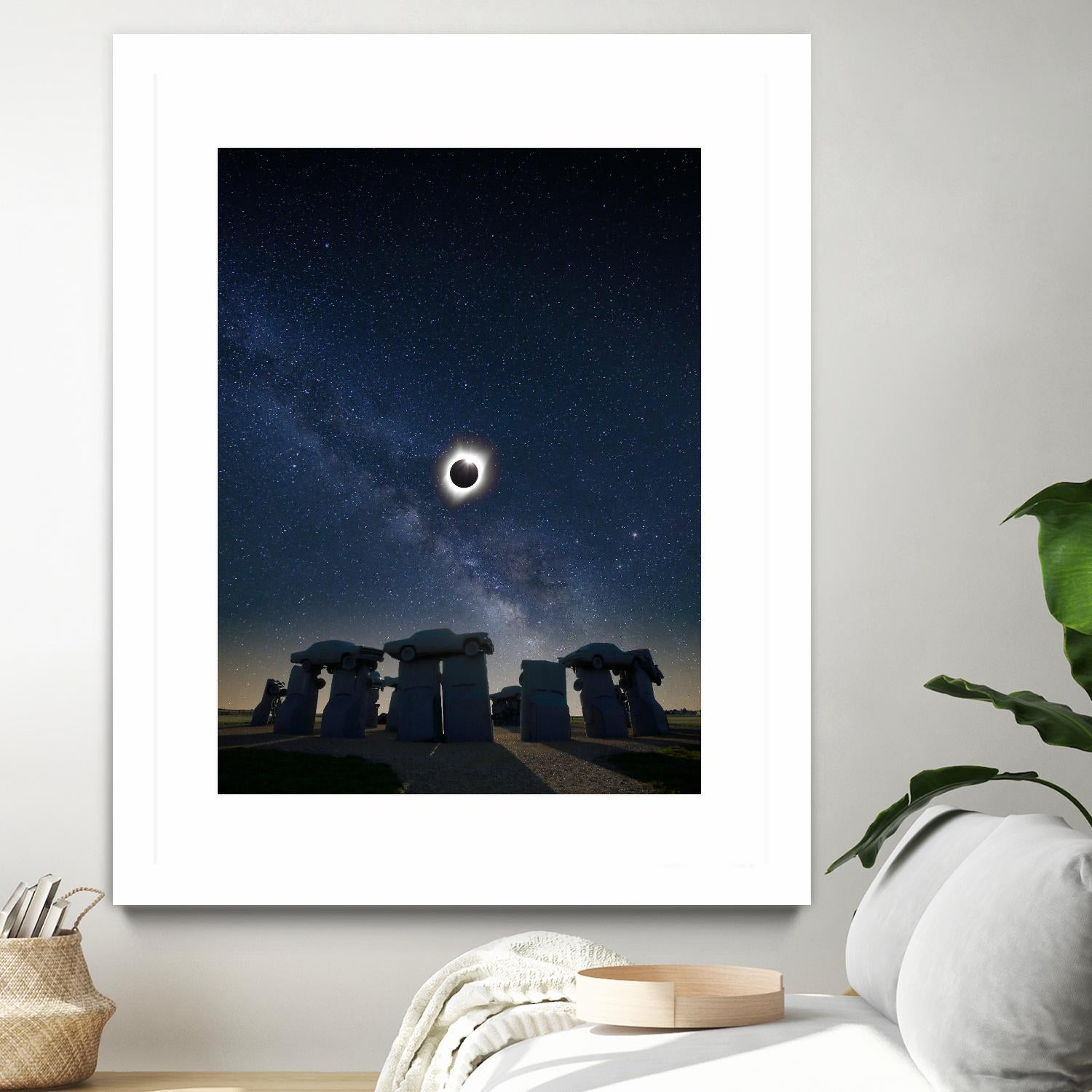 Eclipse at Carhenge by Dale O'Dell on GIANT ART - multicolor photography; landscapes