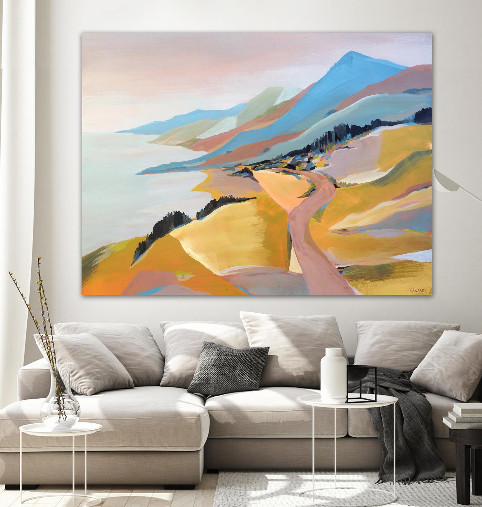 Monterey to The Sea by Pete Oswald on GIANT ART - multicolor landscapes; coastal