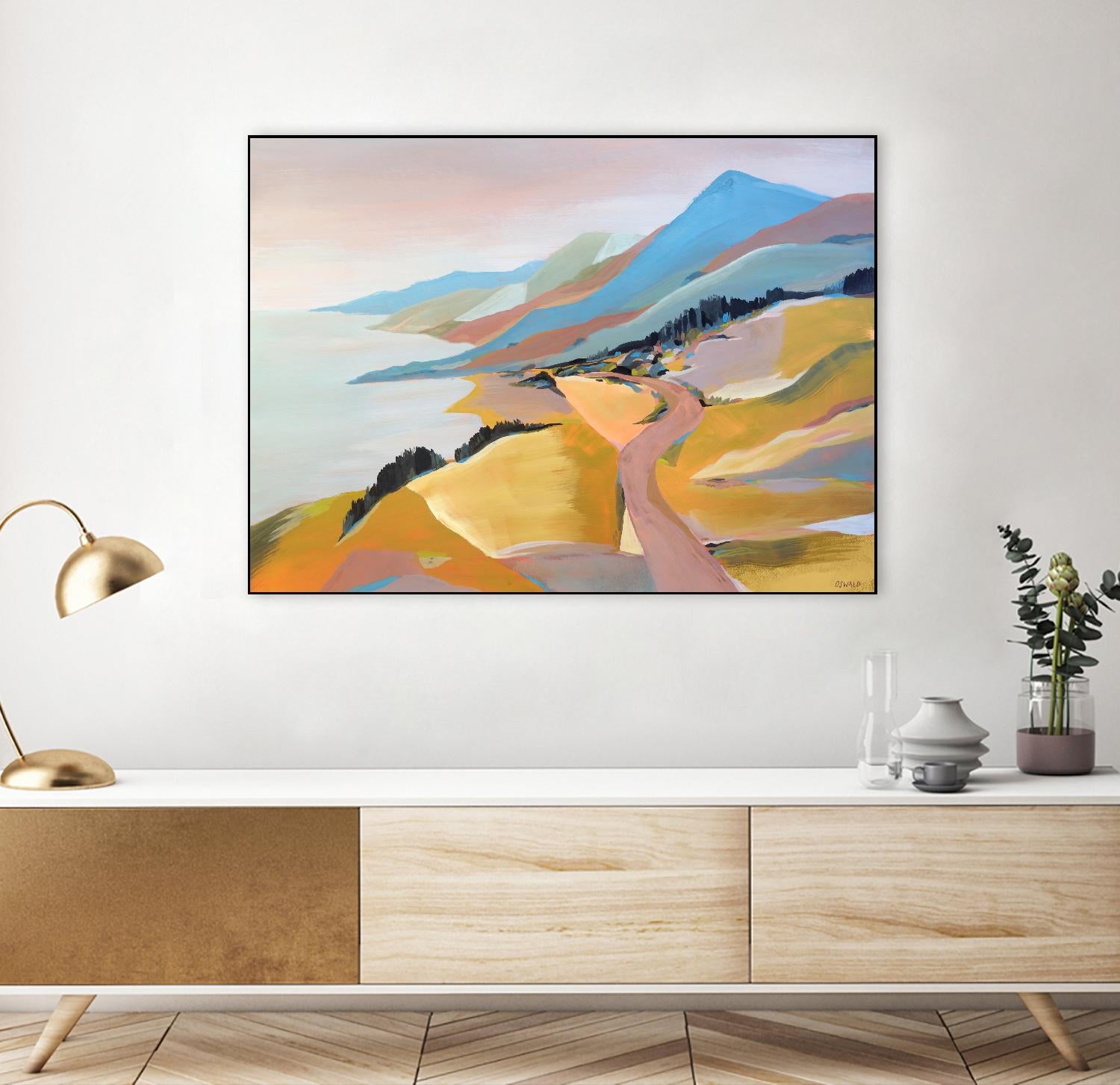 Monterey to The Sea by Pete Oswald on GIANT ART - multicolor landscapes; coastal