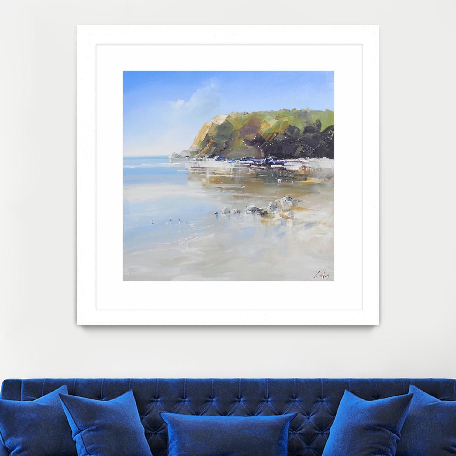 Coast Line by Craig Trewin Penny on GIANT ART - multi coastal, contemporary, landscapes, beaches, ocean
