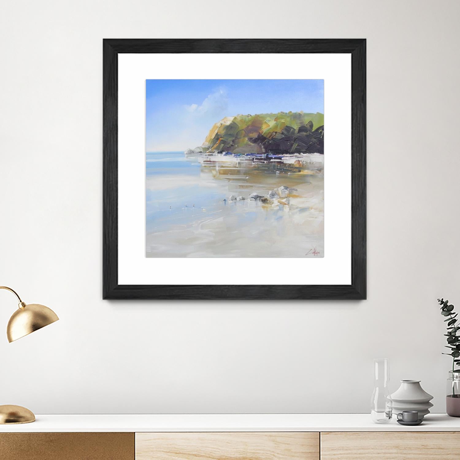 Coast Line by Craig Trewin Penny on GIANT ART - multi coastal, contemporary, landscapes, beaches, ocean