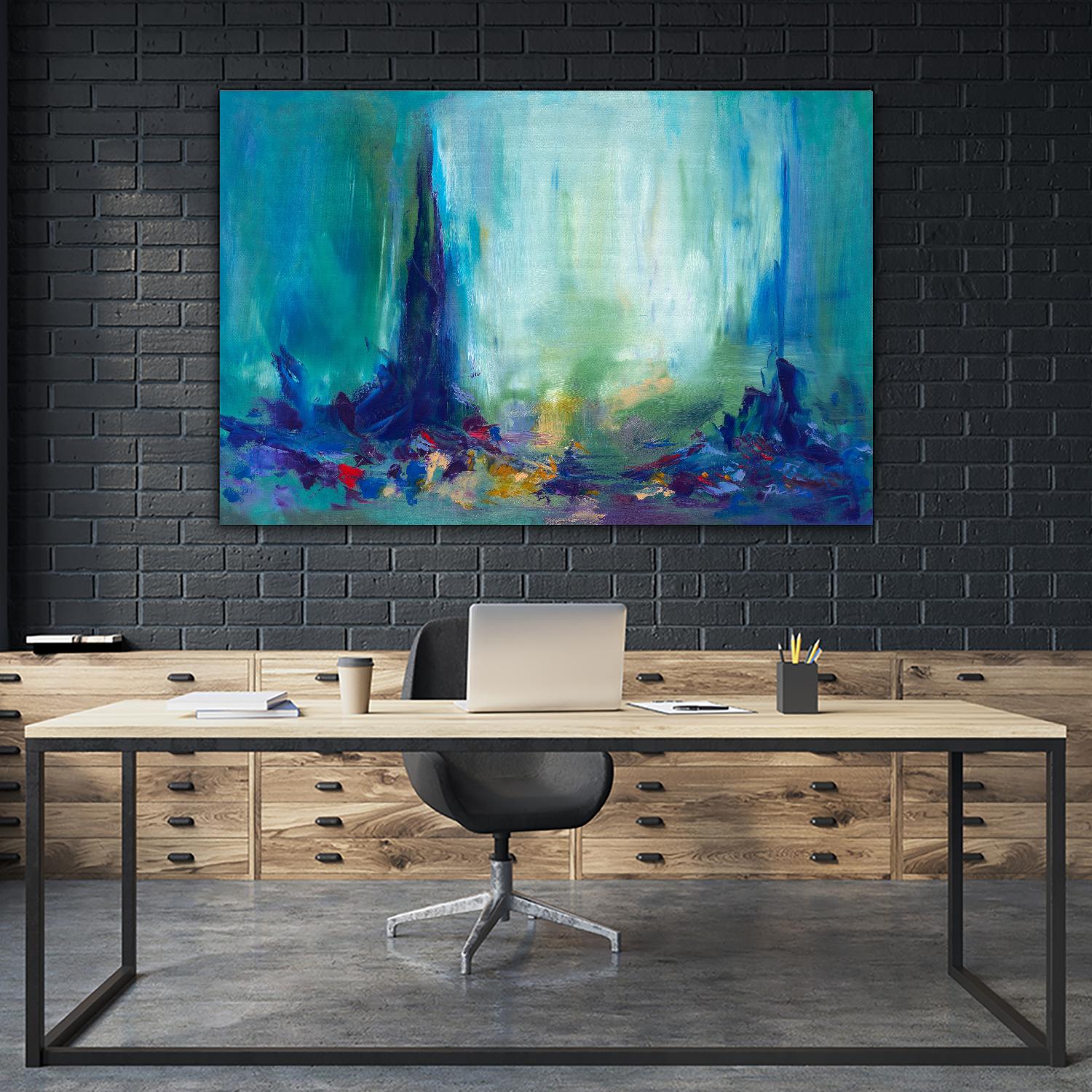 Here and There by Sarah Parsons on GIANT ART - multicolor abstracts; contemporary