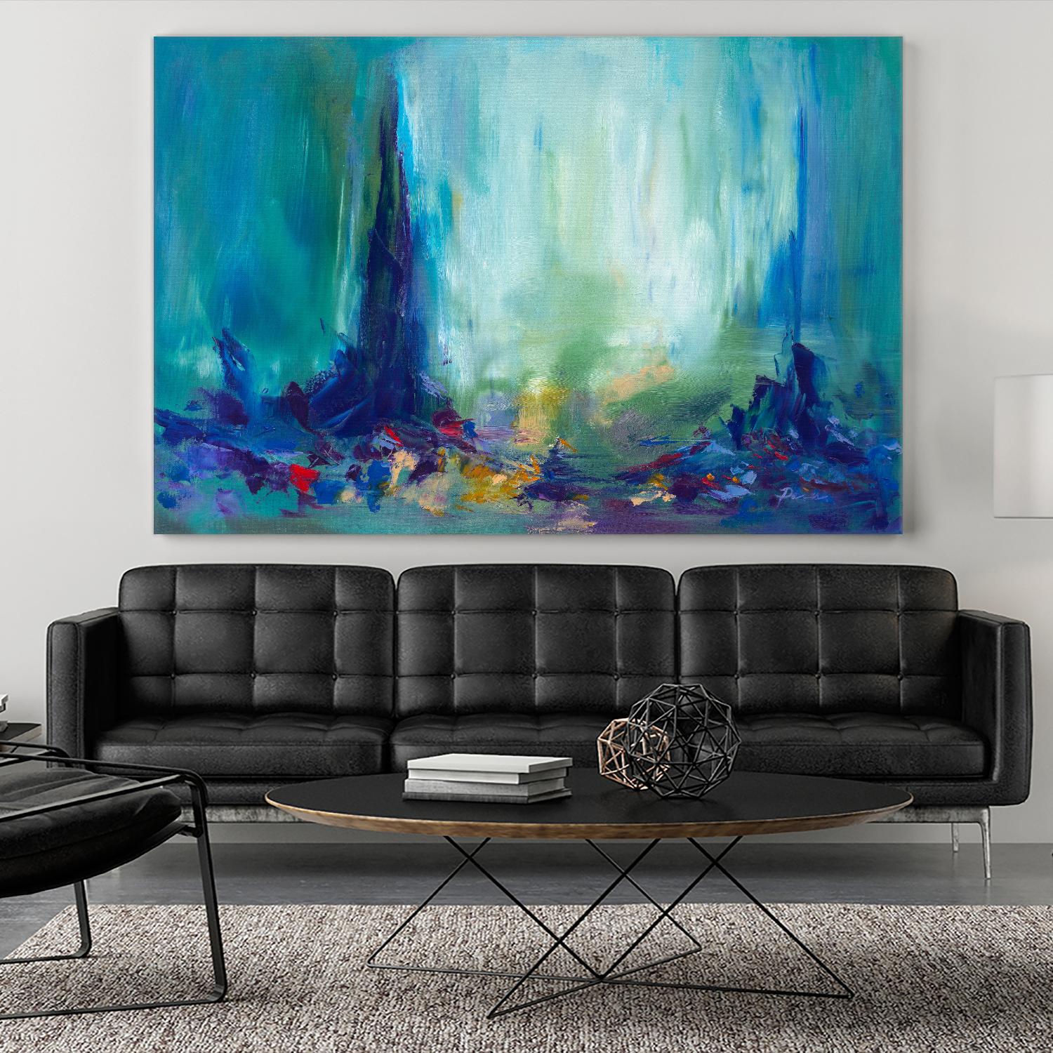Here and There by Sarah Parsons on GIANT ART - multicolor abstracts; contemporary