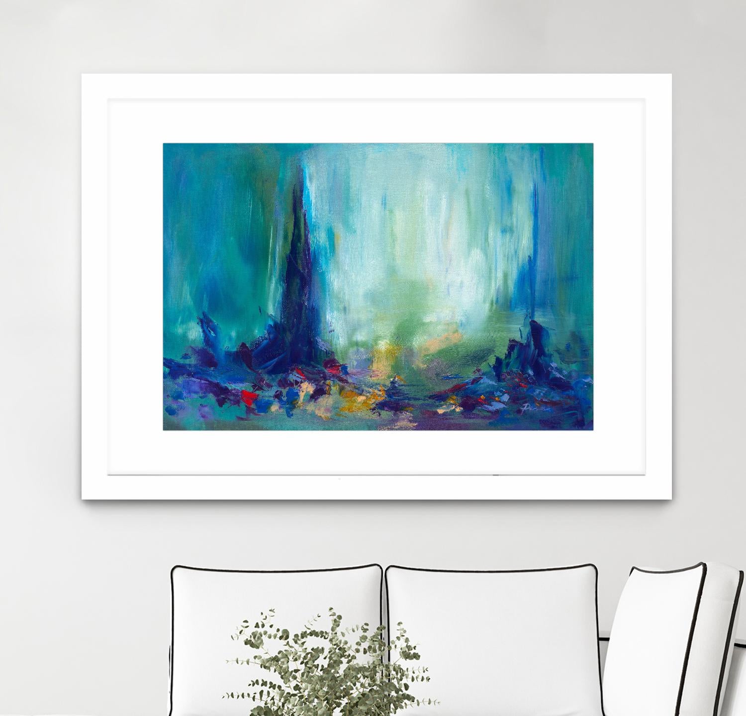 Here and There by Sarah Parsons on GIANT ART - multicolor abstracts; contemporary