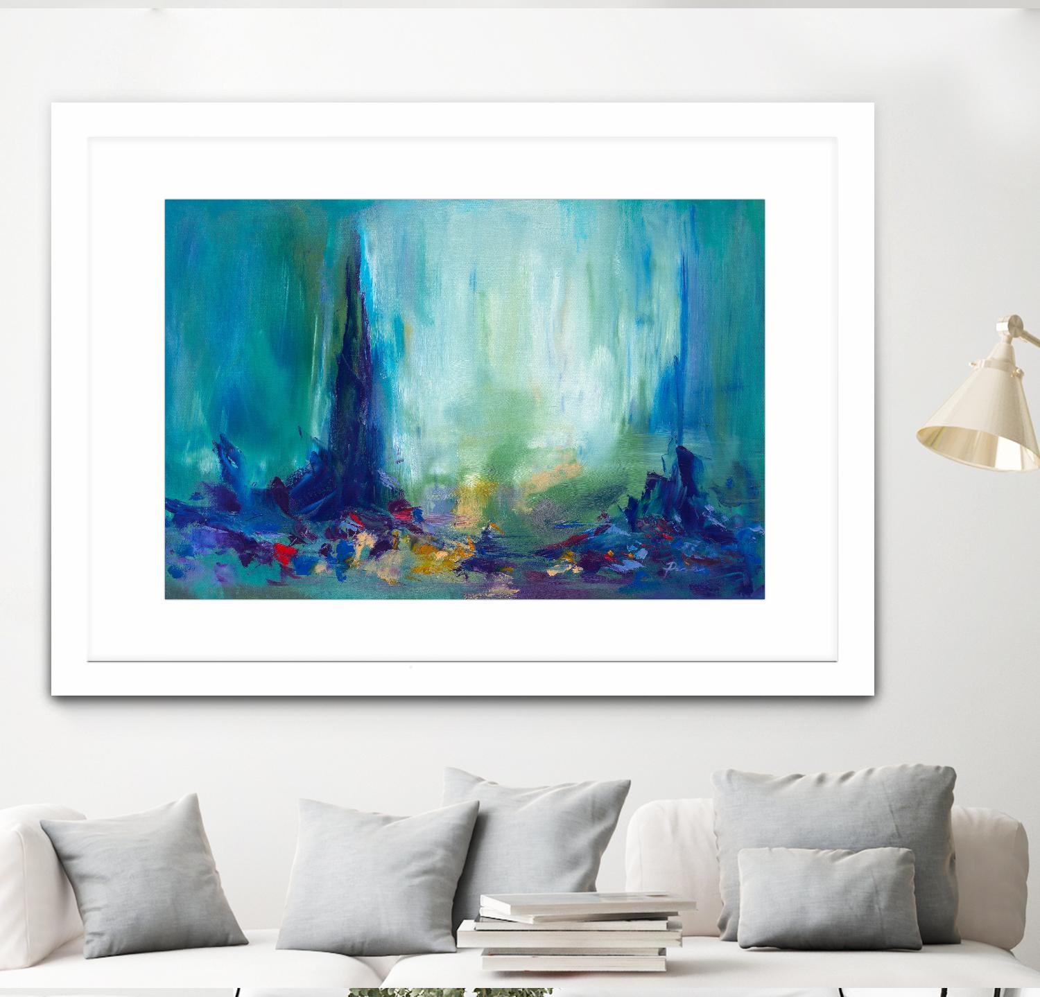 Here and There by Sarah Parsons on GIANT ART - multicolor abstracts; contemporary