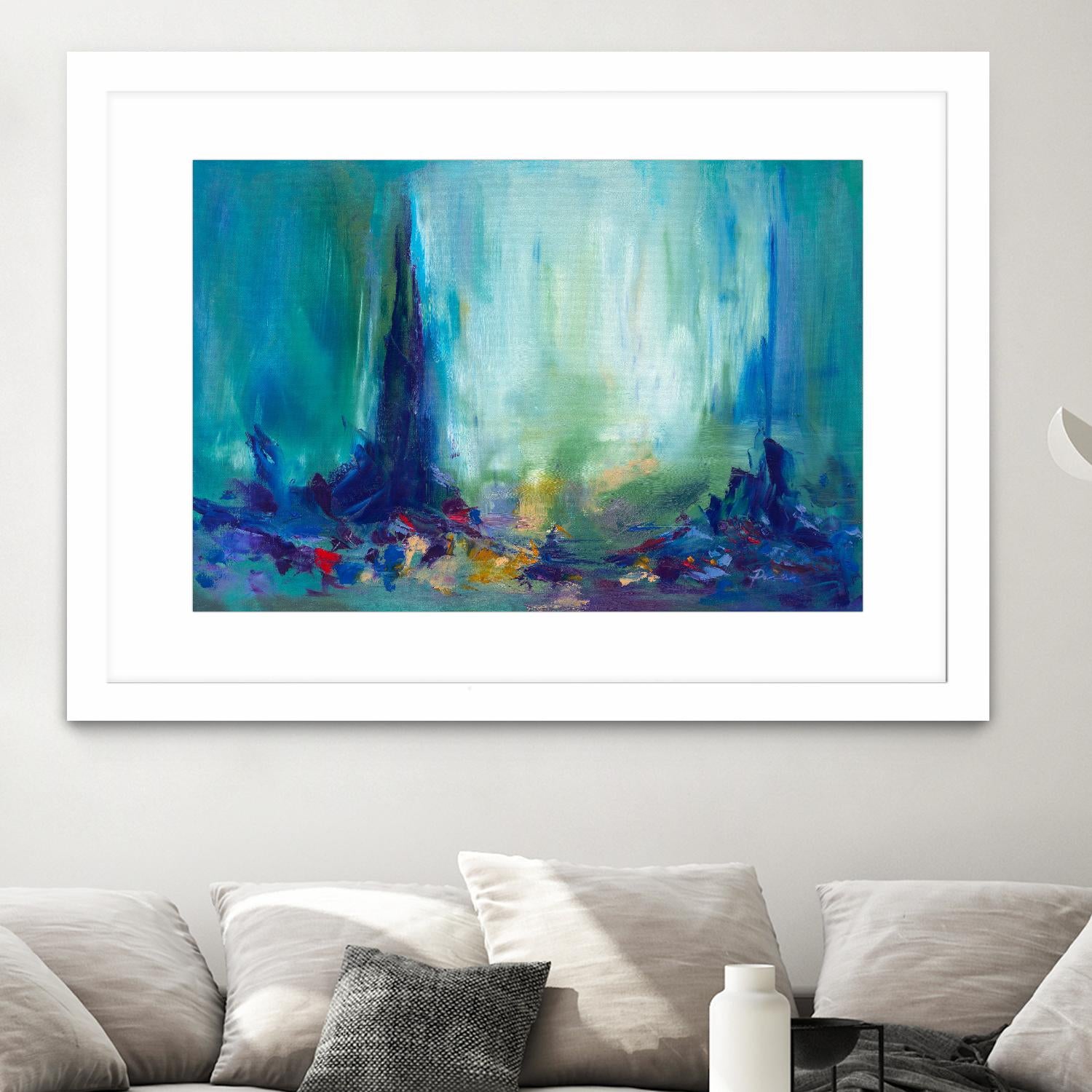 Here and There by Sarah Parsons on GIANT ART - multicolor abstracts; contemporary