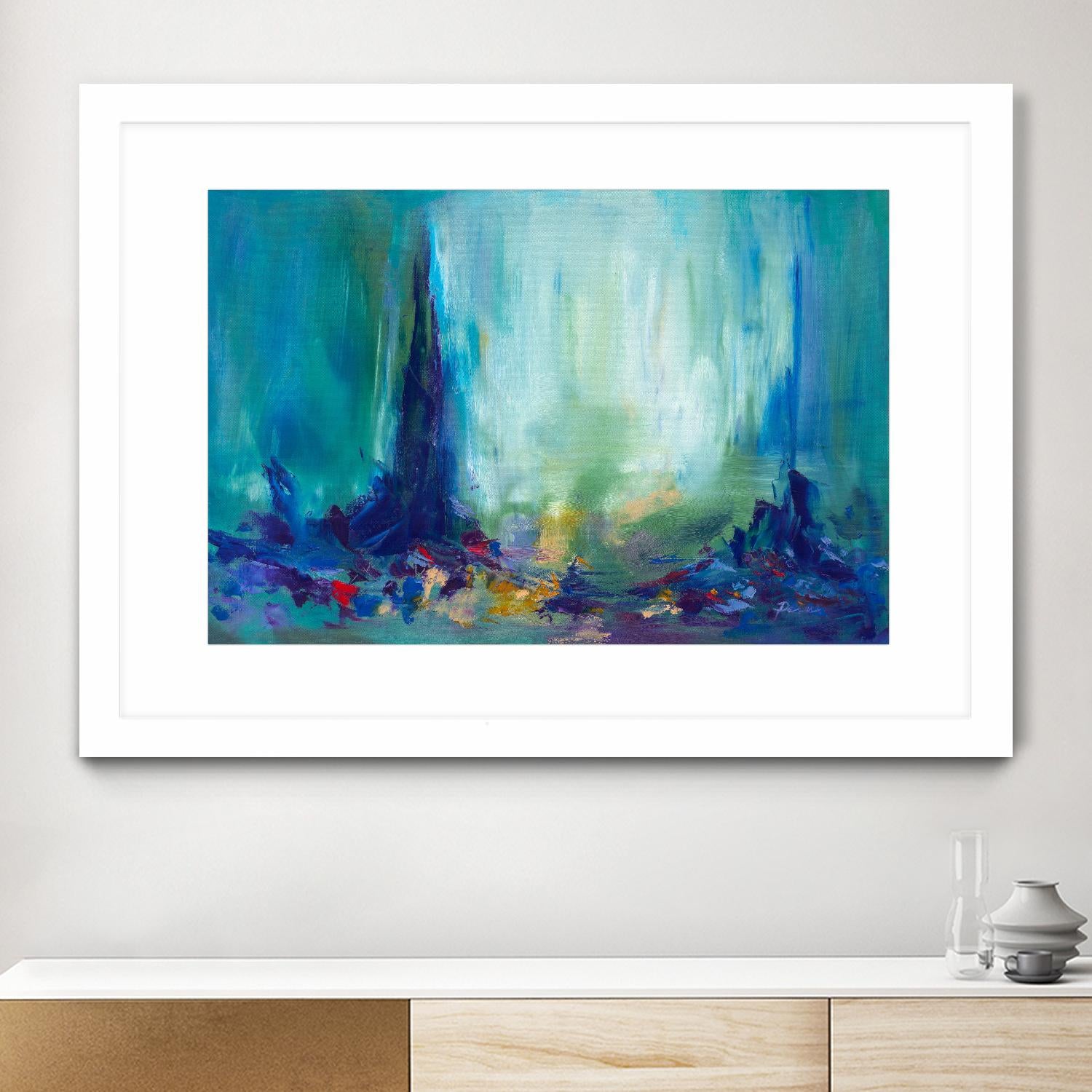 Here and There by Sarah Parsons on GIANT ART - multicolor abstracts; contemporary
