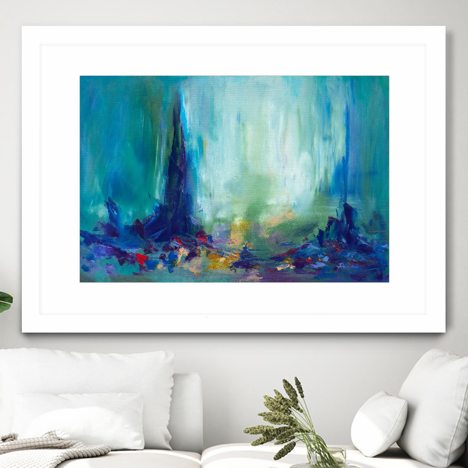 Here and There by Sarah Parsons on GIANT ART - multicolor abstracts; contemporary