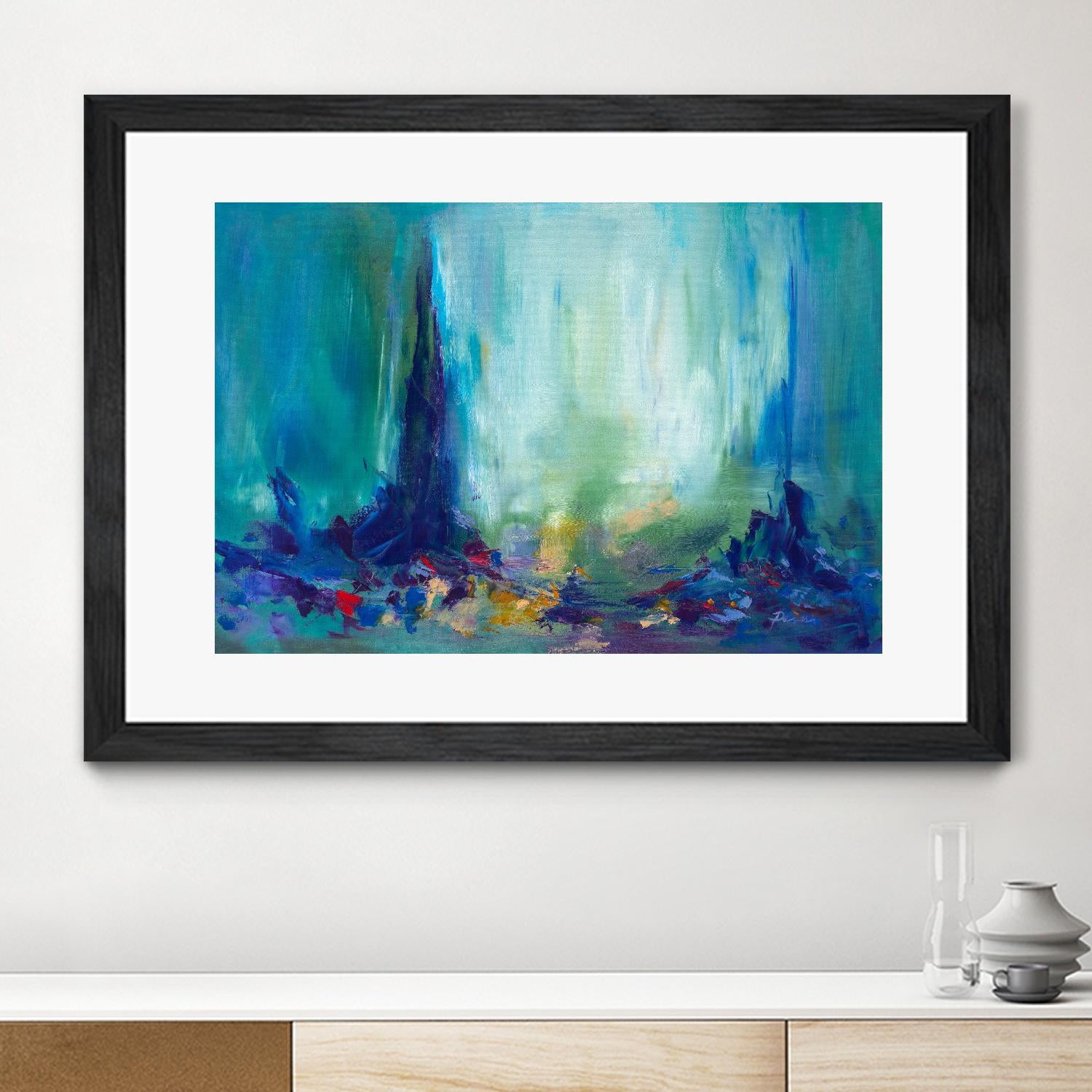 Here and There by Sarah Parsons on GIANT ART - multicolor abstracts; contemporary