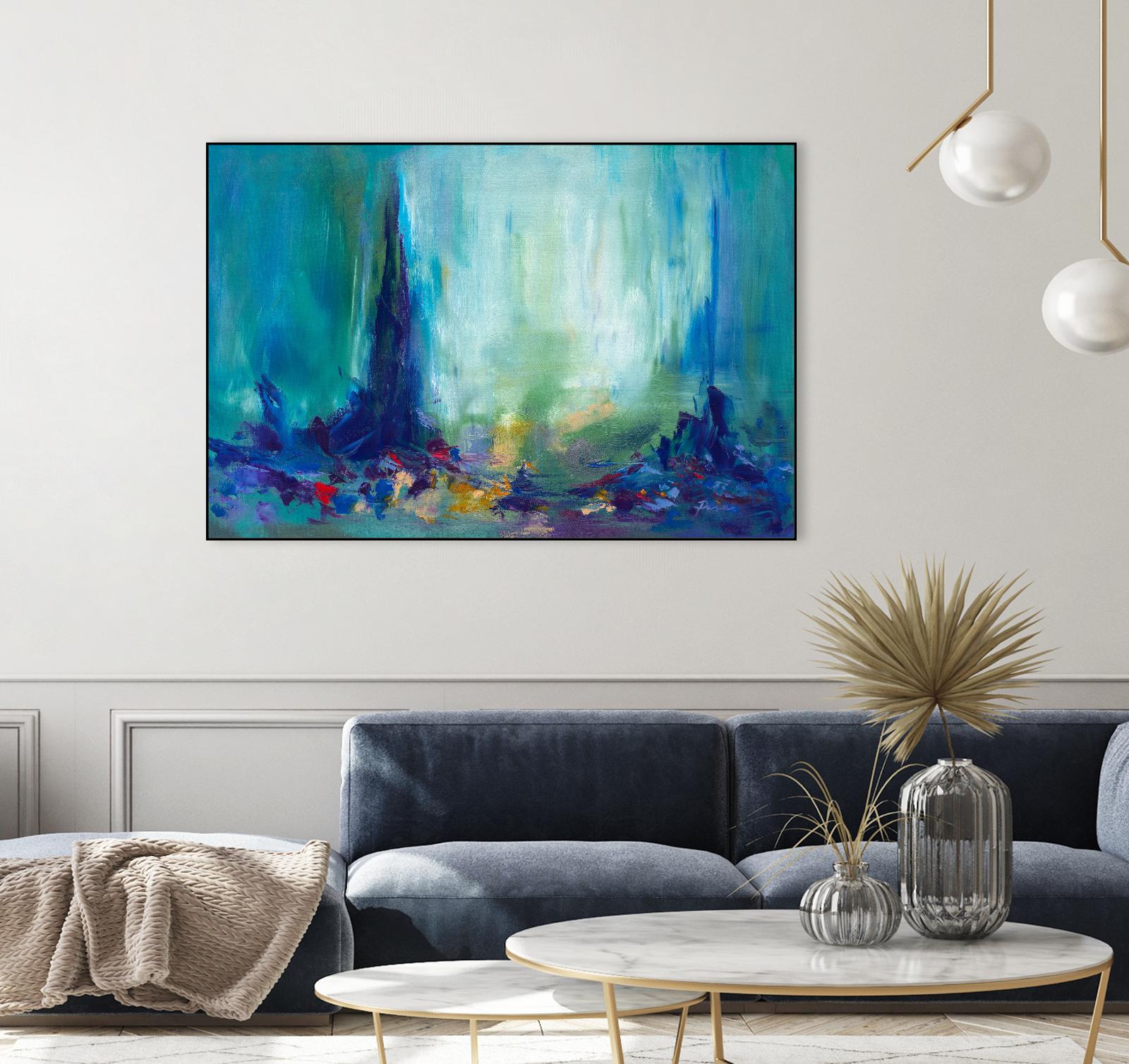 Here and There by Sarah Parsons on GIANT ART - multicolor abstracts; contemporary