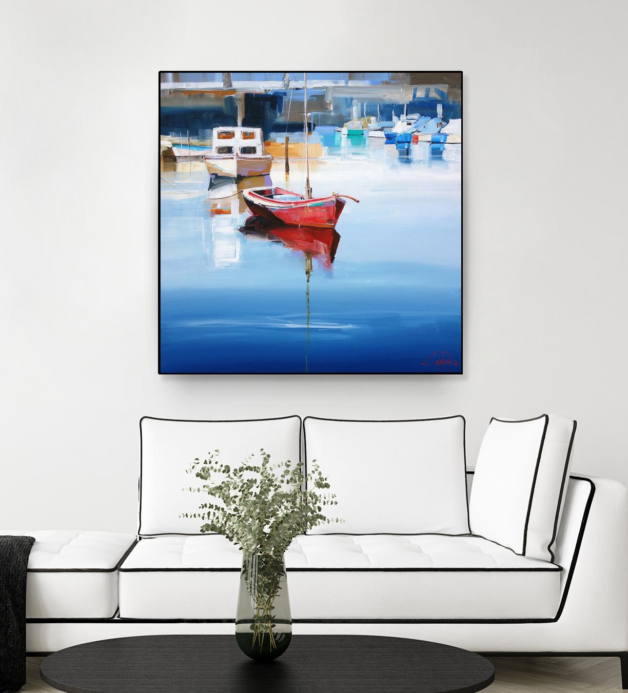 Mordialloc Moorings by Craig Trewin Penny on GIANT ART - multicolor coastal