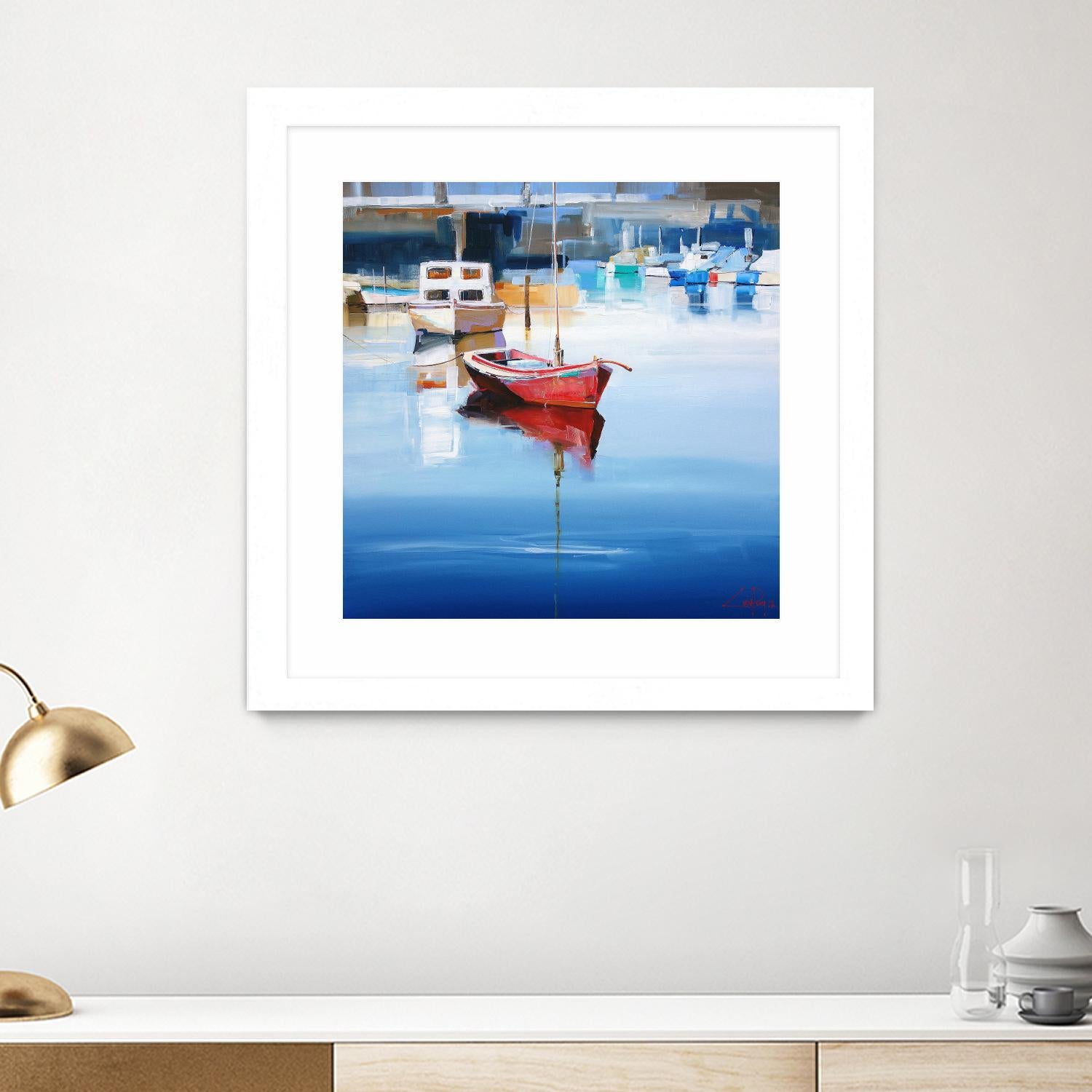 Mordialloc Moorings by Craig Trewin Penny on GIANT ART - multicolor coastal