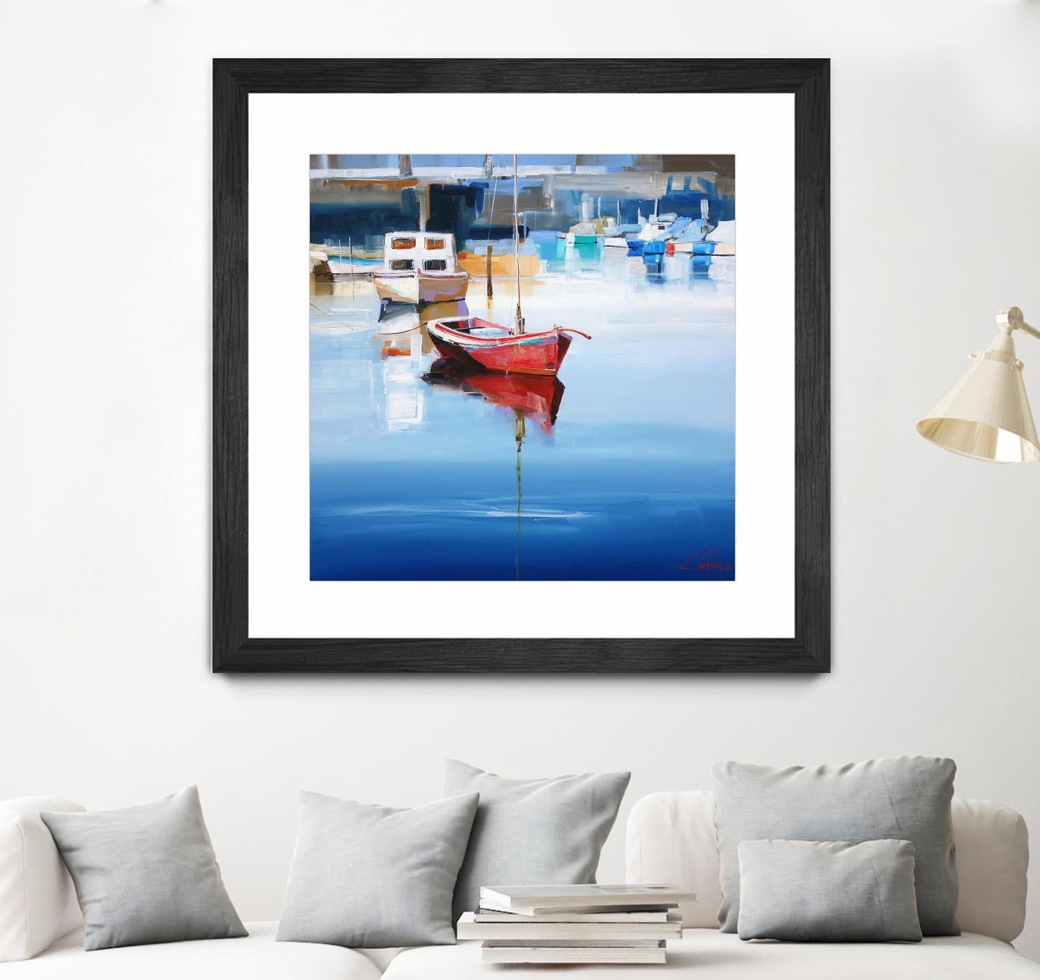 Mordialloc Moorings by Craig Trewin Penny on GIANT ART - multicolor coastal
