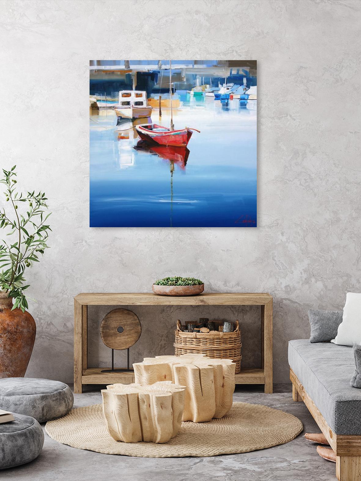 Mordialloc Moorings by Craig Trewin Penny on GIANT ART - multicolor coastal