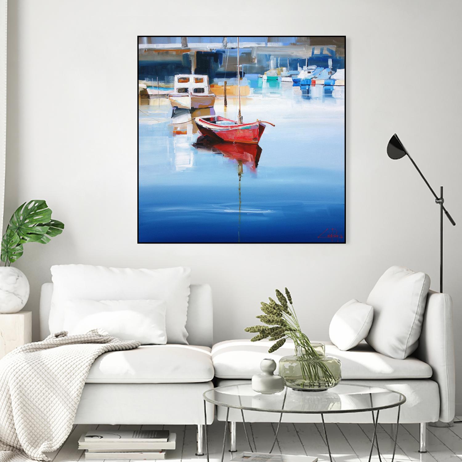 Mordialloc Moorings by Craig Trewin Penny on GIANT ART - multicolor coastal