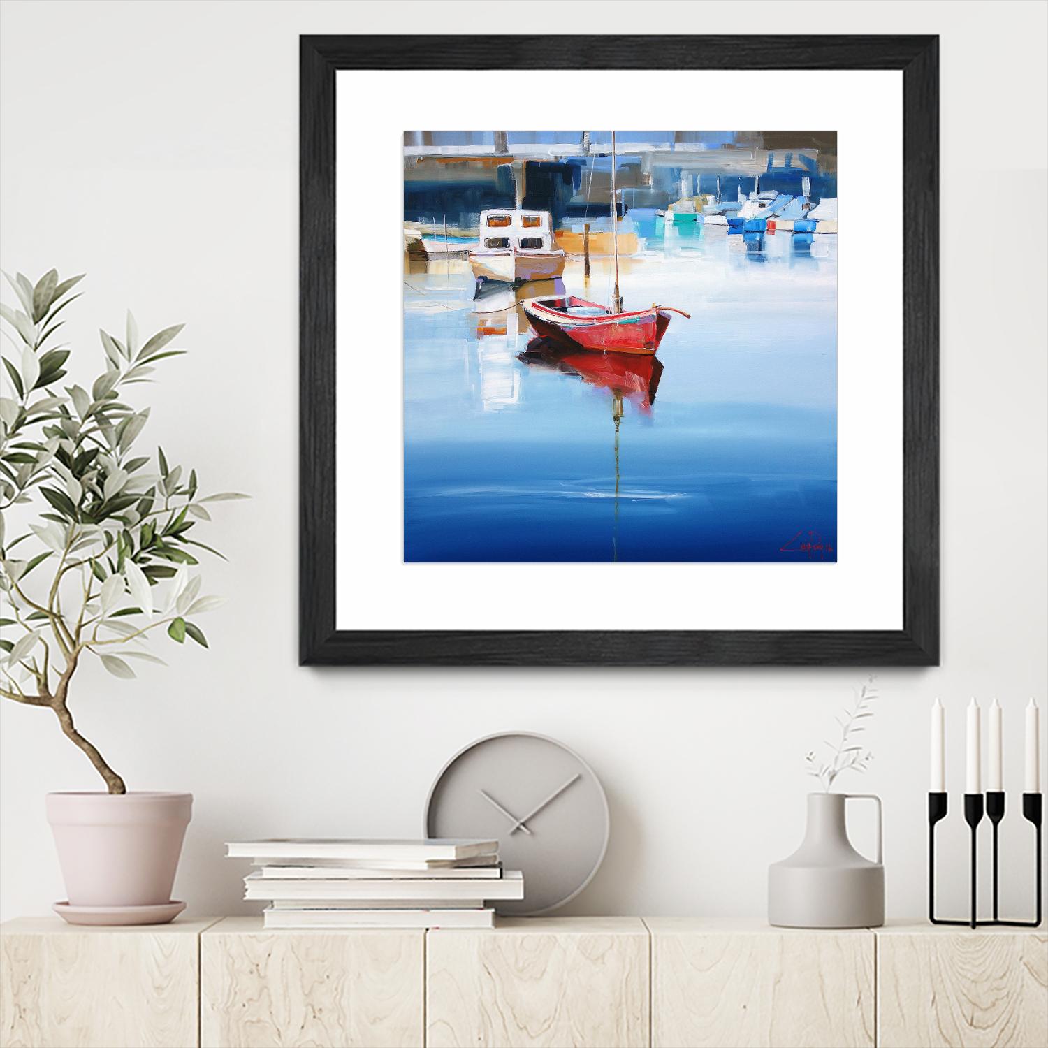 Mordialloc Moorings by Craig Trewin Penny on GIANT ART - multicolor coastal