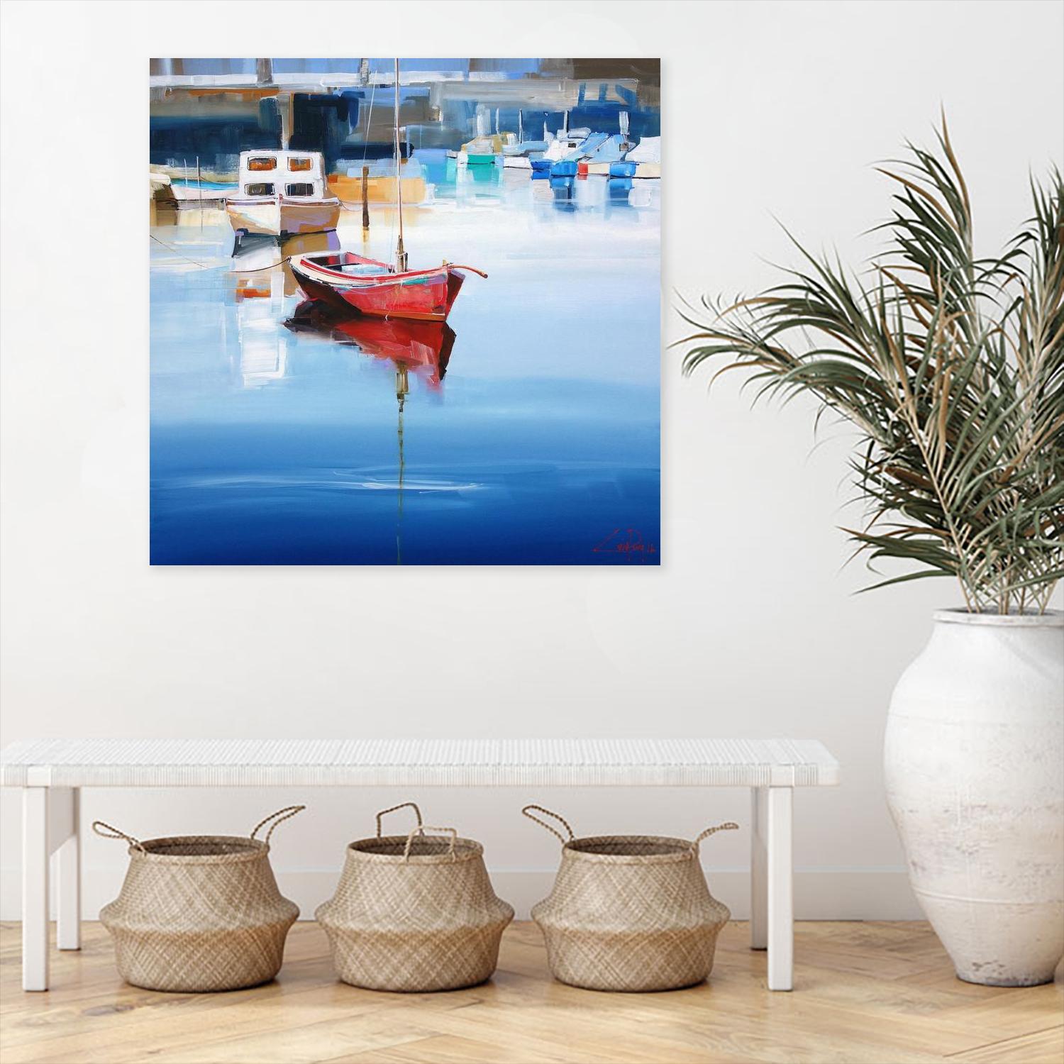 Mordialloc Moorings by Craig Trewin Penny on GIANT ART - multicolor coastal