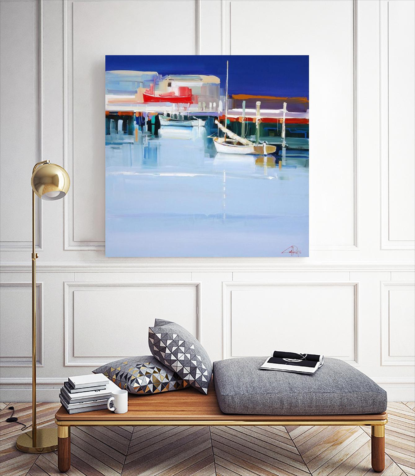 Port Fairy Moorings 2 by Craig Trewin Penny on GIANT ART - multicolor coastal