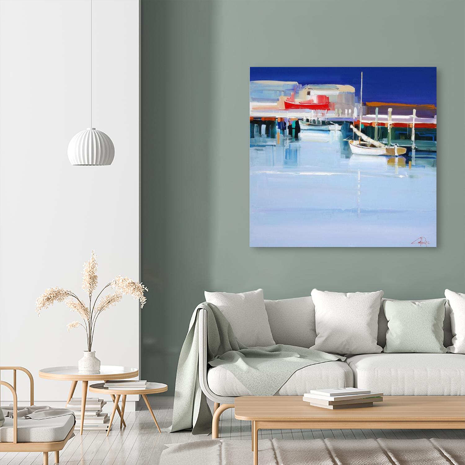 Port Fairy Moorings 2 by Craig Trewin Penny on GIANT ART - multicolor coastal