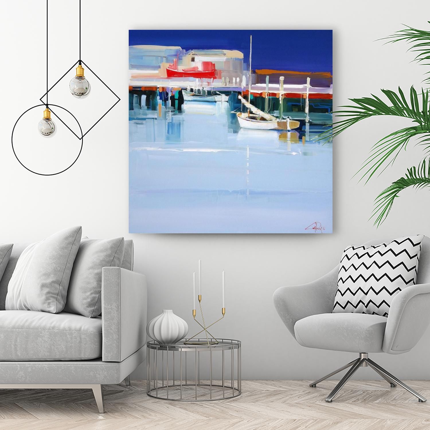 Port Fairy Moorings 2 by Craig Trewin Penny on GIANT ART - multicolor coastal